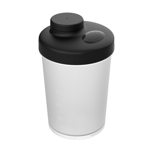 Shaker "Energy", 0.40L - Transparent-Grey / Black