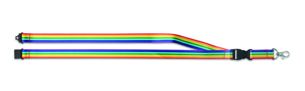 Lanyard en RPET arc-en-ciel Bowyard
