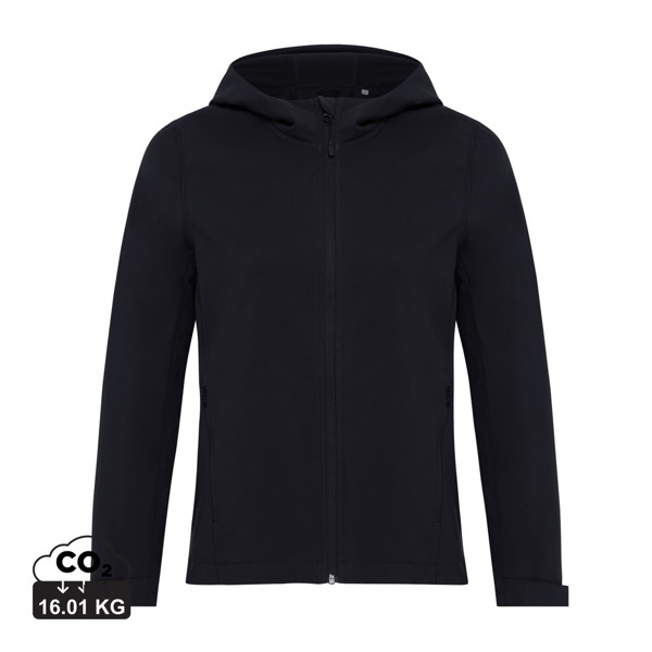 Veste femme soft shell en polyester recyclé Iqoniq Makalu - Noir / XXS