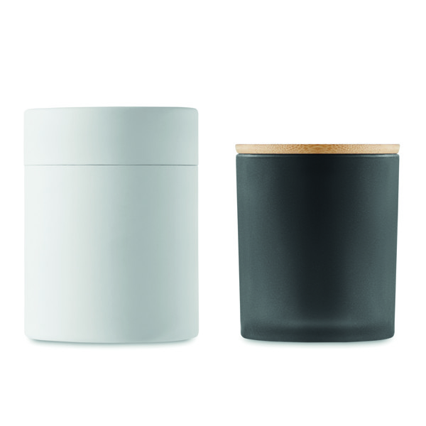 Plantaardige waskaars 280 gr Keops Large - Zwart