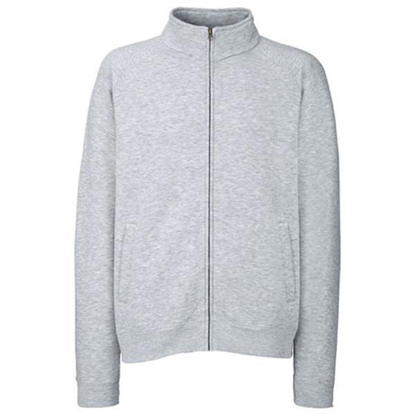 Casaco Classic Sweat 280G - 80% Algodão/ 20% Poliéster - Cinza Claro / S