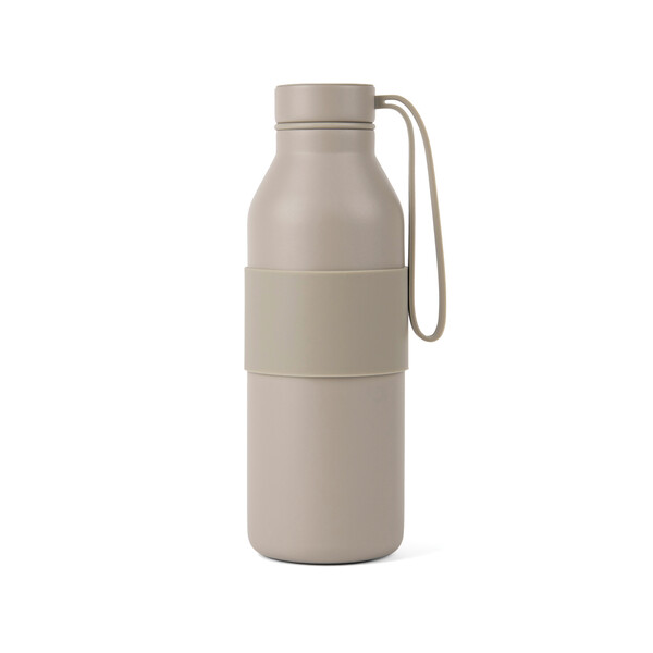 VINGA Niro RCS nerezová fľaša so silikónovým úchytom 500 ml - Béžová
