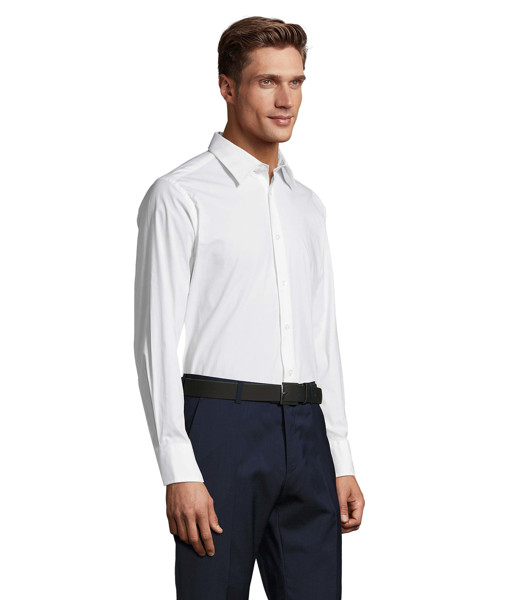 BRIGHTON STRETCH MEN SHIRT - White4XL