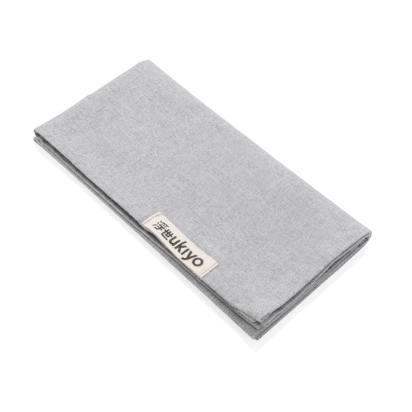 Ukiyo set prtičkov iz recikliranega bombaža, 45x45 cm, 4 kosi - Siva