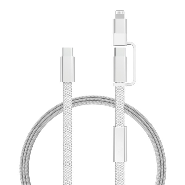 Arc RCS 60W 120 cm 2-in-1 fast charging cable - Grey