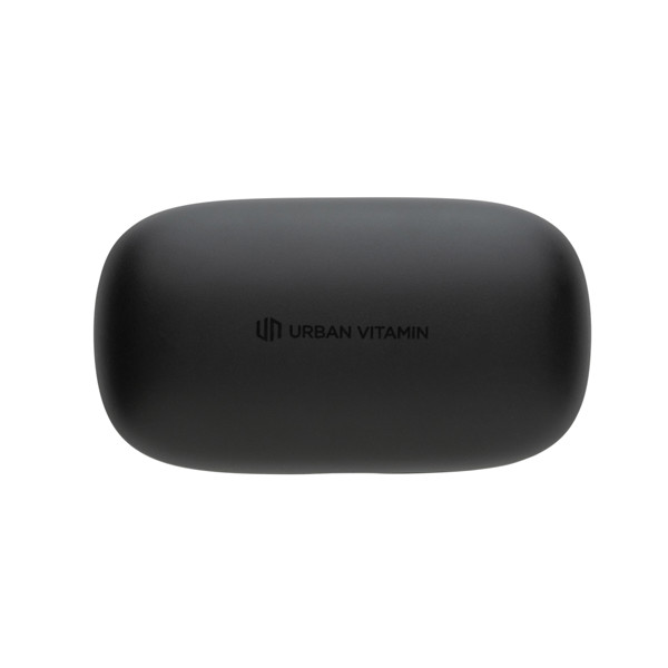 Ušesni čepki Urban Vitamin Palm Springs, ENC, 20 ur predvajanja - Črna