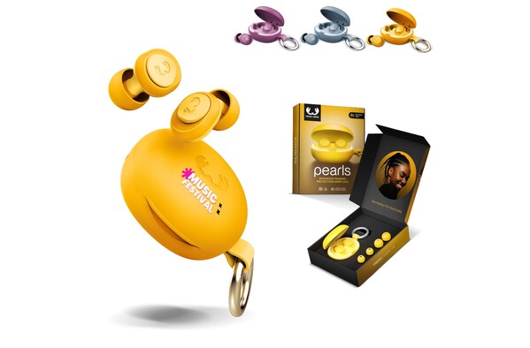 Fresh 'n Rebel Pearls Fresh Festival Earplugs – Certified Hearing Protection - Yellow