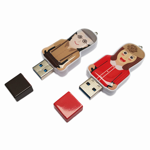 Mini USB custom figure - WHITE_1GB