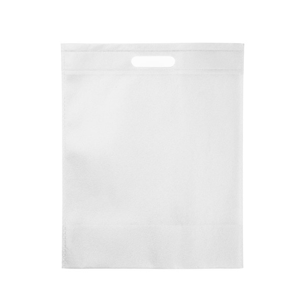Personalised non-woven bag 80 g/m² with die-cut handles