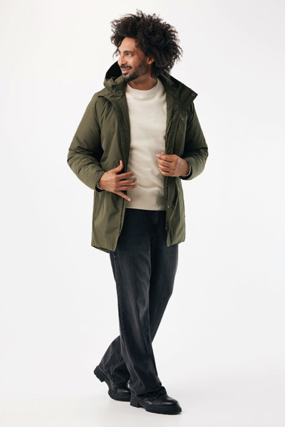 Thelon parka z recyklovaného polyesteru IQONIQ - Khaki / L