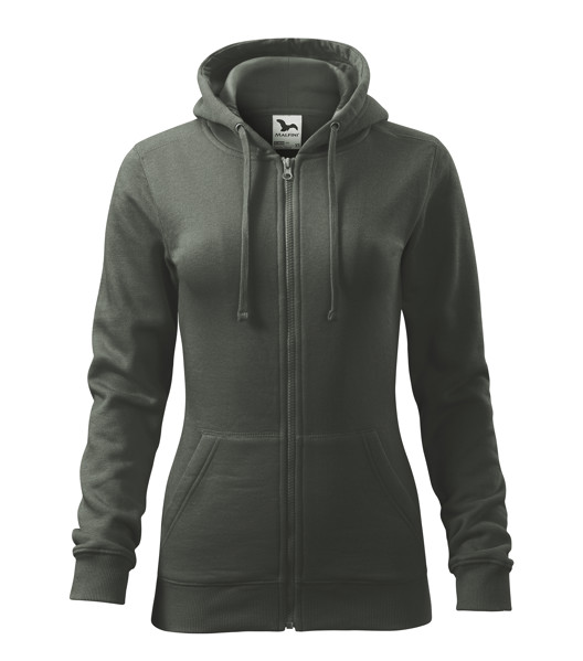 Gornji Dio Trenirke Ženski Malfini® Trendy Zipper - Tamni Škriljevac / XL