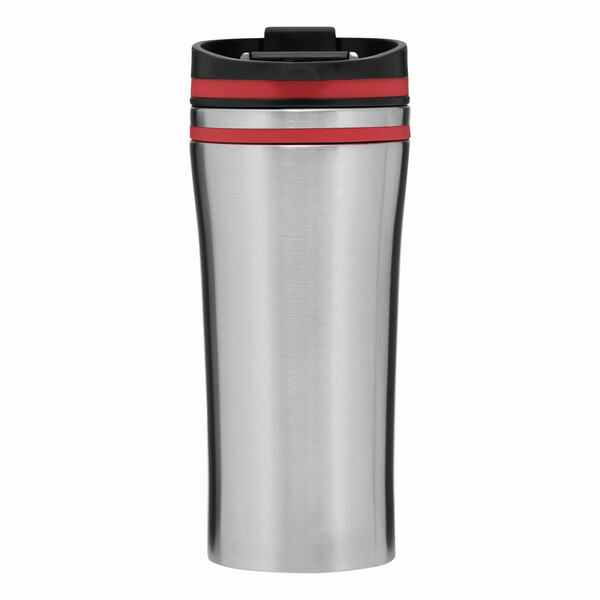 Double-Walled Travel Mug Liberica - Red / Silver