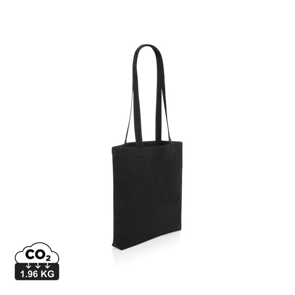 Sac shopping type Tote bag Impact en coton recyclé AWARE™ - Noir
