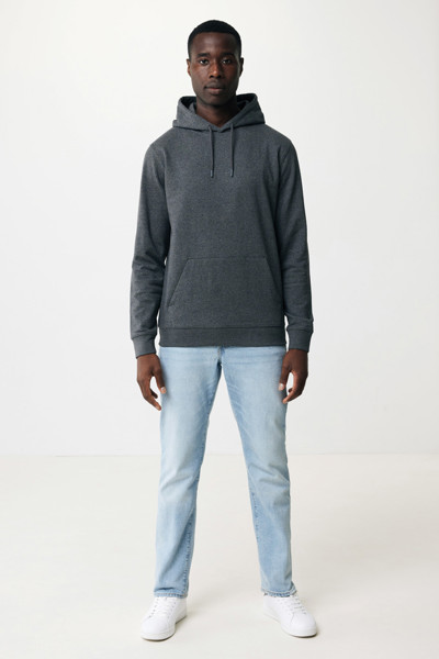 Iqoniq Torres recycled cotton hoodie undyed - Heather Anthracite / XXXL