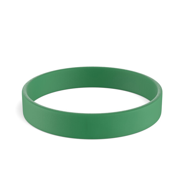 Silikonové náramky na míru (12mm width) - Živá zelená / 20x1.2x0.2cm