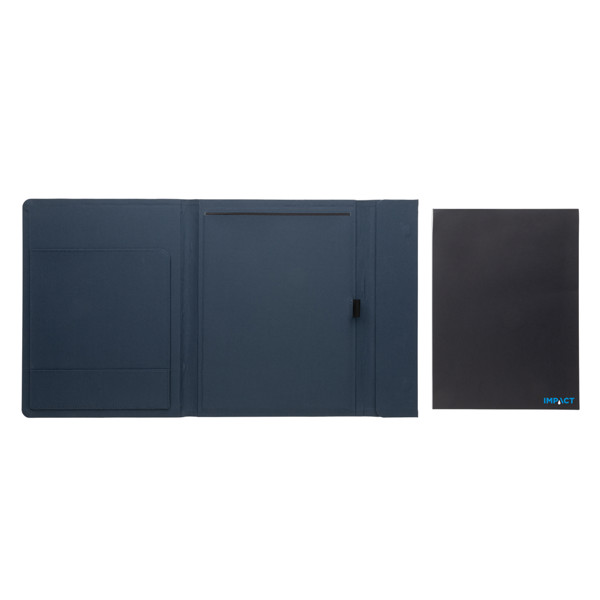 Impact Aware A4 portfolio, recycled polyester - Navy