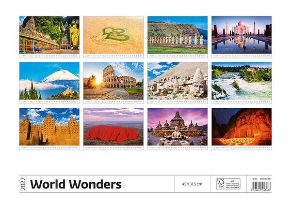 Calendar World Wonders