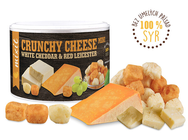 Chrumkavý syr: White Cheddar & Red Leicester