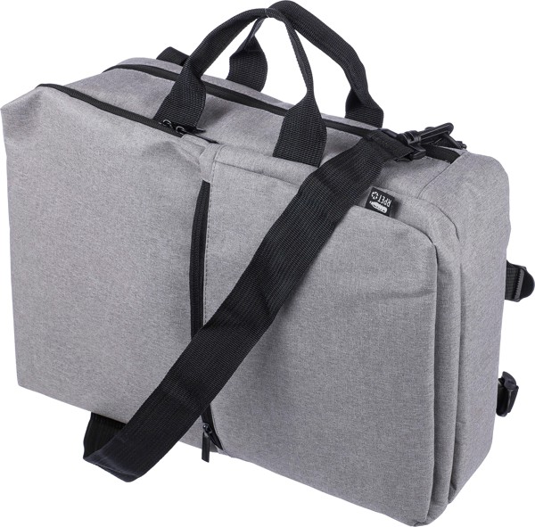 Mochila em poliéster rPET (300D) Mallory - Black