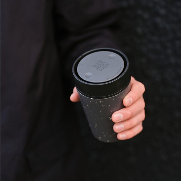 Circular&Co Recycled Coffee Cup 227 ml mug - Blanc / Noir