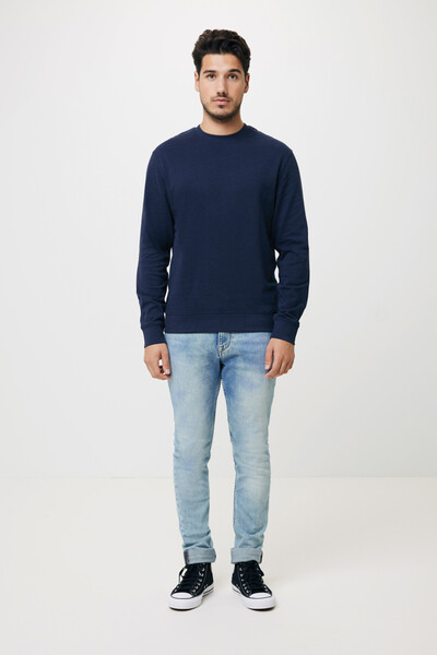 IQONIQ Zion recycled cotton crew neck - Navy / XL