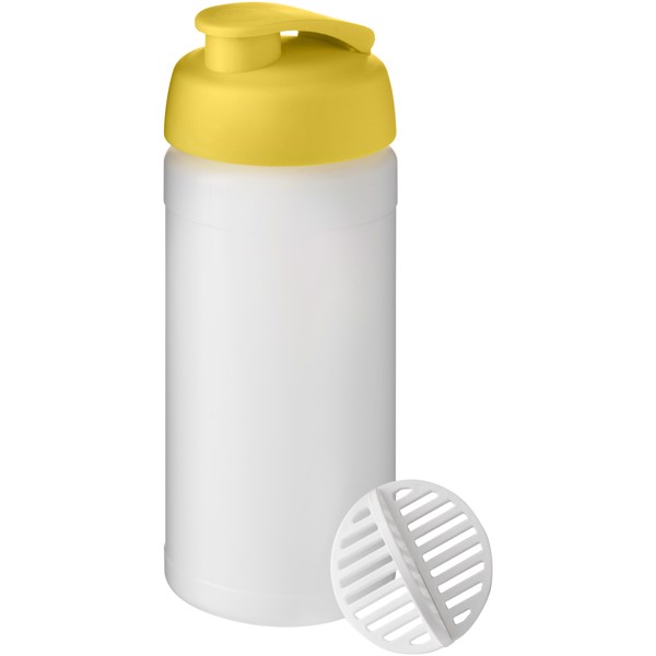 Borraccia sportiva Baseline Plus da 500 ml - Giallo / Trasparente satinato