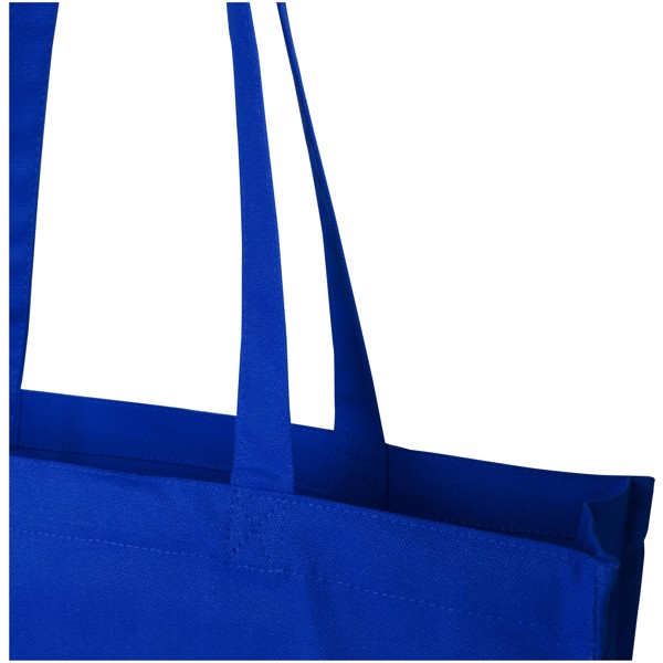 Sac shopping à soufflets Florida certifié GRS 270 g/m² 14L - Bleu royal