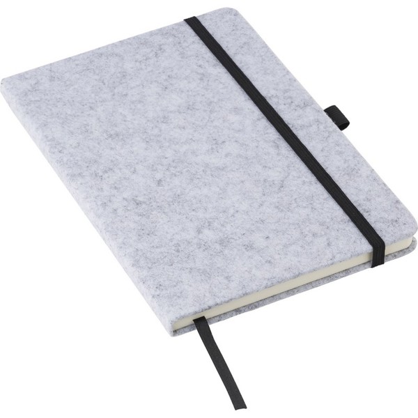 Felt RPET notebook A5 - grey