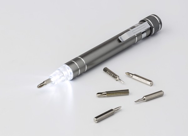 Aluminium pocket screwdriver - Grey