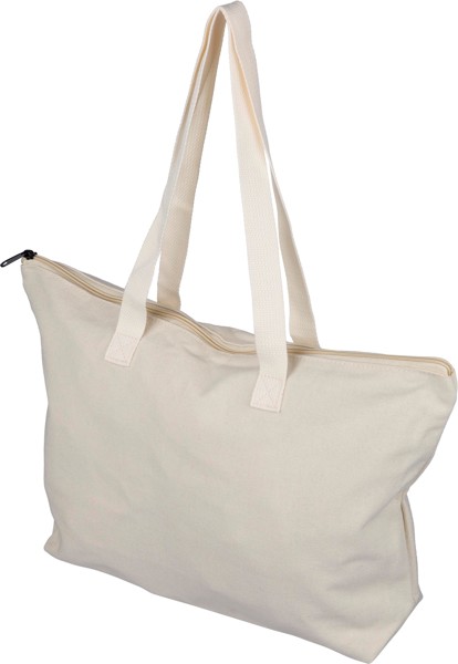 Gerecyclede polycotton (330 gsm) draagtas Malina - beige