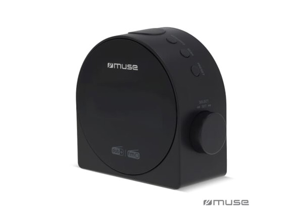 Muse M-185 CDB alarm clock radio, DAB+, dual alarm