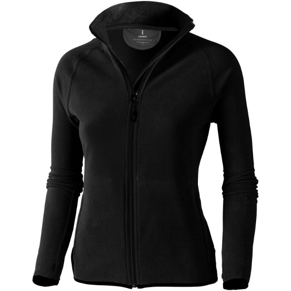 Brossard women's full zip fleece jacket - Solid black / S