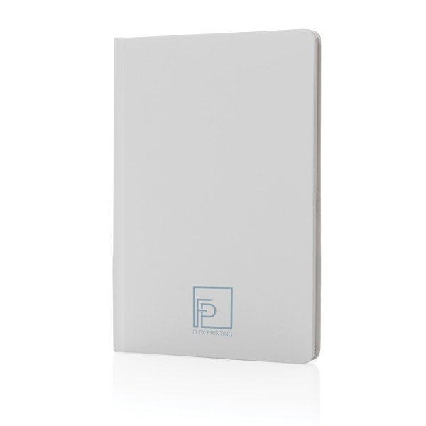 A5 Impact stone paper hardcover notebook - White