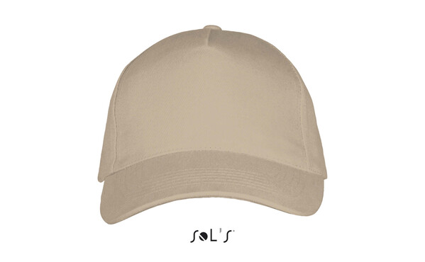 LONG BEACH FIVE PANEL CAP - BeigeM