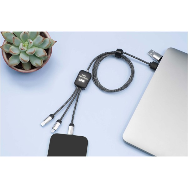 SCX.design C33 60W Typ C Ladekabel mit doppeltem Leuchtlogo