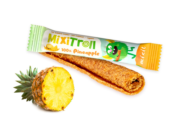 Ovocná rolka MixiTroll – 100 % Ananás, 20g