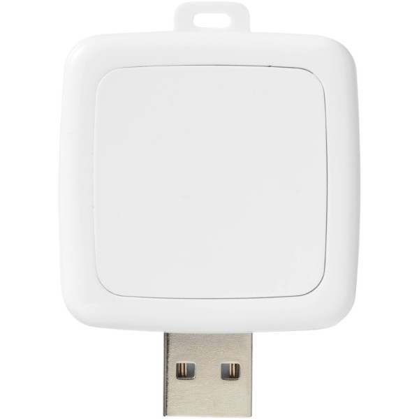 Rotating square USB - White / White / 1GB