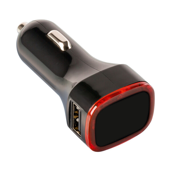 Chargeur voiture USB COLLECTION 500 - rouge