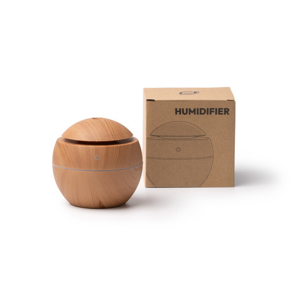 Humidificador difusor de aromas personalizado 130 ml con luz LED multicolor