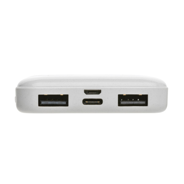 Xd Collection powerbank 5000 mAh, recikliran ABS - Bela