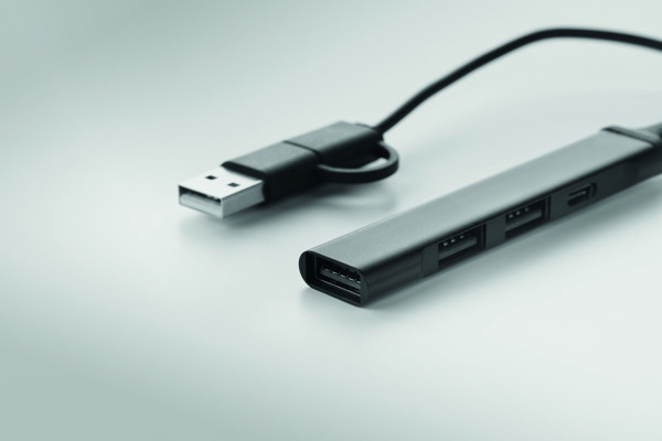 USB 4 port hub 19 cm Current