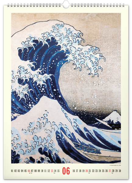Notique Nástěnný Kalendář Vintage Plakáty – Japonské Umění 2027, 33 x 46 cm