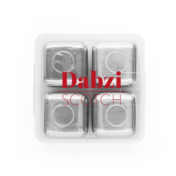 GLACIER. Conjunto de cubos reutilizáveis em aço inoxidável
