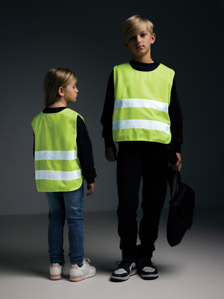 Xd Collection kids safety vest recycled PET, XS