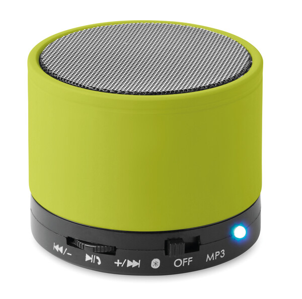 Boxă rotundă wireless Round Bass - lime