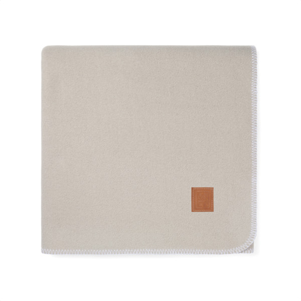 VINGA Moulton GRS RPET blanket - Beige / Feather Grey