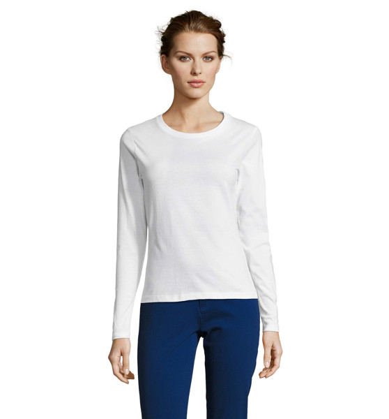 MAJESTIC T-SHIRT MANCHES LG - Blanc / XL