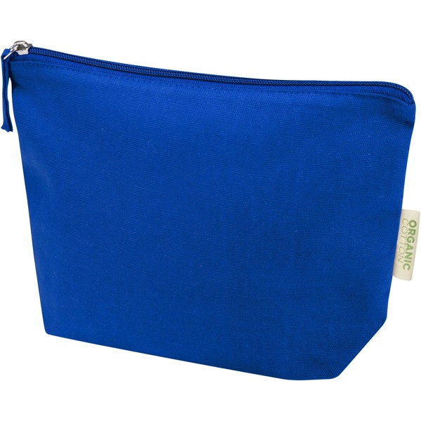 Trousse de toilette Odisha de 1 L bio certifiée OCS 180 g/m² - Bleu royal