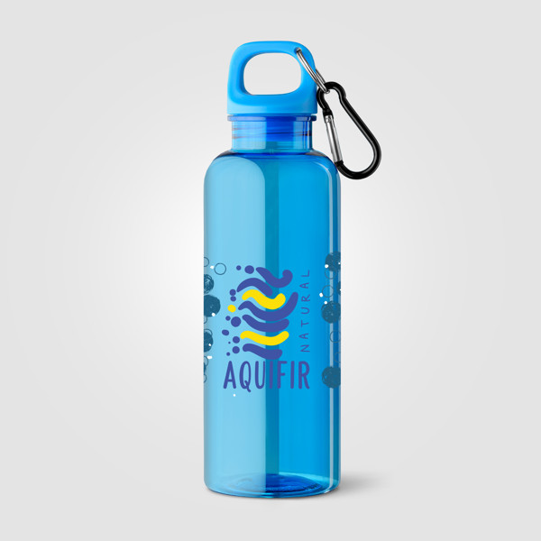 Doli rPET Carabiner Clip Screw-Top Bike Bottle – 500 ml - Royal Blue / 4 Color inkjet