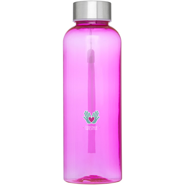 Borraccia sportiva in PET riciclato da 500 ml Bodhi - Rosa trasparente